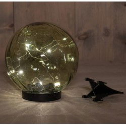 Solar Glazen Bol Groen 15 x 18 cm