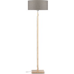 Vloerlamp Fuji - Taupe/Bamboe - Ø47cm