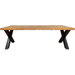 Eetkamertafel Denver | Rechthoek X-poot | 200 cm