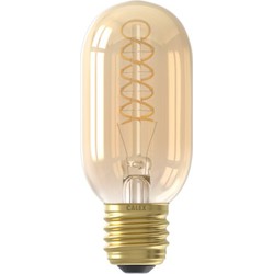 LED volglas Flex Filament buismodel lamp 220-240V 3.8W 250lm E27 T45x110, Goud 2100K Dimbaar