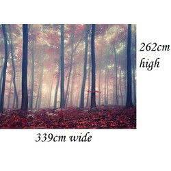 Zelfklevend behang Roze Bos 339x262cm