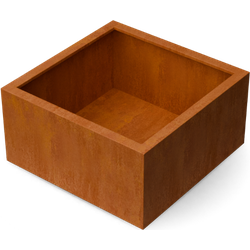 Artesa Rechthoekige plantenbak cortenstaal L80 x B80 x H40 cm
