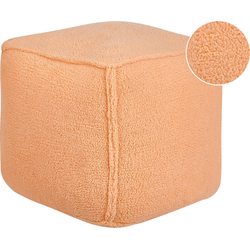Beliani ALIPUR - Poef-Oranje-Bouclé