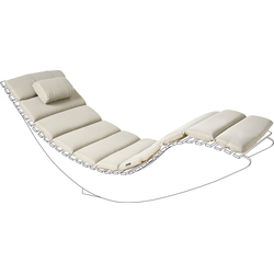 Beliani BRESCIA PREMIUM - Zitkussen-Beige-Polyester