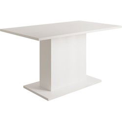 Meubella - Eetkamertafel Tova - Wit - 138 cm