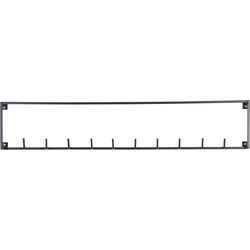 WOOOD Meert Kapstok 10 Haken - Metaal - Zwart - 16x82,8x3,5