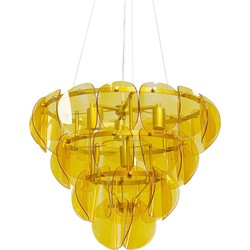 Kare Hanglamp Mariposa Three Circle Brass