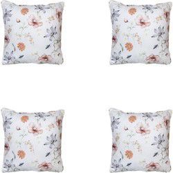 Madison -  Sierkussen Florina natural - Ca. 50x50 cm - Set van 4