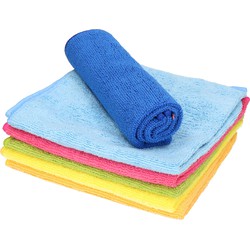 Sorbo Microvezeldoeken gekleurd - 12x stuks - 40 x 40 cm - Vaatdoeken microvezel - Micorvezeldoekjes - Vaatdoekjes