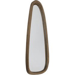 Wandspiegel Asymmetrisch - Spiegel Hout Organisch - Gang Hal Spiegel - Muur Spiegel - 29 x 3.5 x 85 cm