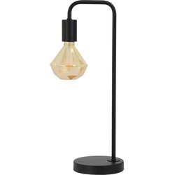 Light & Living - Tafellamp CODY  - 20x15x50cm - Zwart