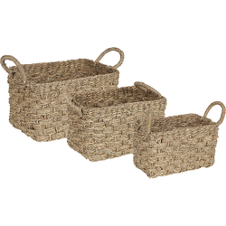 HOIAN - Manden set van 3 - Natuurlijk - Zeegras
