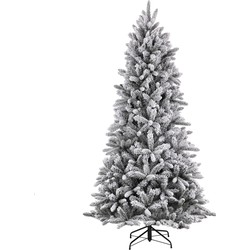 Black Box Trees Snowdon Kunstkerstboom - H155 x Ø102 cm - Groen Frosted