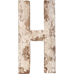 Deco Houten Letters Vintage - H -
