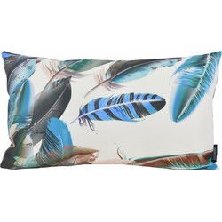 Blue/Green Peacock - Outdoor | 30 x 50 cm | Kussenhoes | Katoen