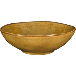 Mica Decorations Tabo Schaal - H8 x Ø24 cm - Oker