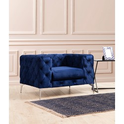 Fauteuil Como Navy Blauw