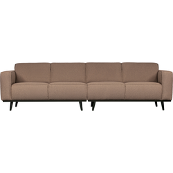 BePureHome Statement 4-Zitsbank - Bouclé - Nougat - 77x280x93