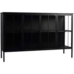 PTMD Cave Black Iron Cabinet Low