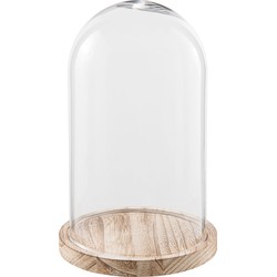 Clayre & Eef Stolp  Ø 18x28 cm Glas Rond Glazen Stolp