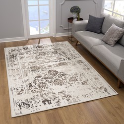 Tapijtenloods Vintage Garcon Vloerkleed Creme / Beige Laagpolig- 200x290 CM