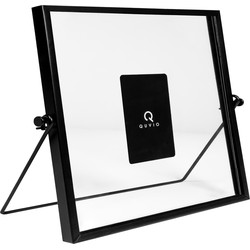 QUVIO Fotolijst staand staal 15 x 15cm - Zwart