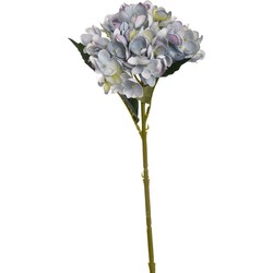 Hortensiasteel l45 cm blauw kunstbloem zijde nepbloem - Jasaco