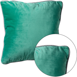 Dutch Decor FINN - Kussenhoes 45x45 cm - velvet - effen kleur - met glitterbies - Spearmint - groen - Dutch Decor