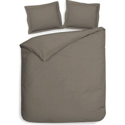 Heckett & Lane Dekbedovertrek Banda Taupe Grey 260 x 200 220 cm + 2 slopen 60 x 70 cm