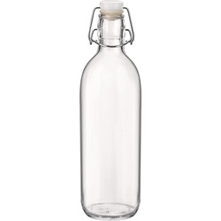 1x Limonadeflessen/waterflessen transparant 1 liter 28 cm - Weckpotten