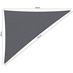 Shadow Comfort waterafstotend 90 graden driehoek 4x5x6,4m Denim