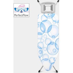 Ironing Board C, 124x45 cm, Solid Steam Iron Rest, PerfectFlow - Bubbles