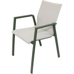 Genesee stapelstoel forest green off white