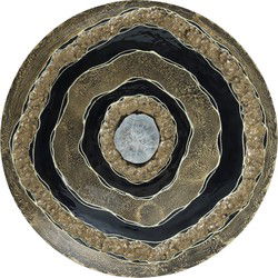 PTMD Vindra Gold iron wall panel colored circles round