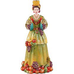 PTMD Kandelaar Brigid - 17x16x36 cm - Parrafin - Geel