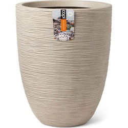 Vaas elegant Waste Rib H58 cm terrazzo beige