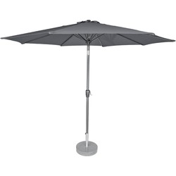 Kopu® Calma Parasol Rond 300 cm met Windvanger - Grijs