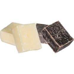 Ideas4seasons Amberblokjes/geurblokjes - musk en cashmere - 6x stuks - huisparfum - Amberblokjes