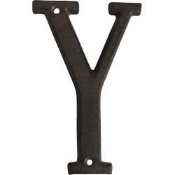 Clayre & Eef IJzeren Letter Y  13 cm Bruin Ijzer Decoratie Letters