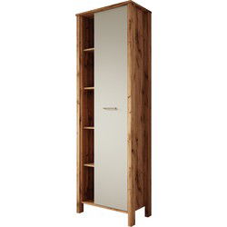 Meubella - Boekenkast Isaac 2 - Beige - 66 cm