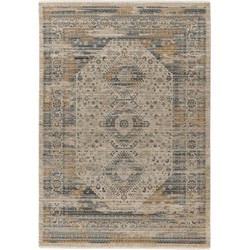 Tapijtenloods Vogue Vintage Medaillon Vloerkleed Laagpolig Grijs- 160x230 CM