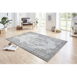 Vintage Laagpolig Designer Velours vloerkleed - Cordelia - Grijs - 160 X 230 CM