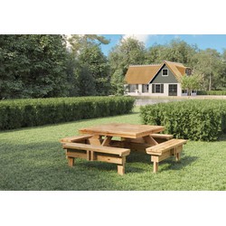 Picknicktafel vierkant I Tuindeco