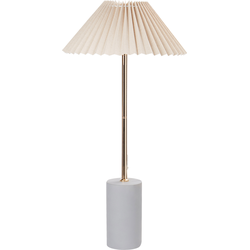 Beliani BALUARTE - Tafellamp-Beige-Linnen