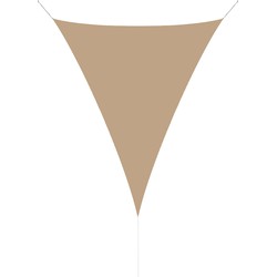 hanSe® Schaduwdoek Driehoek Gelijkbenig Waterafstotend 3x3x4,24 m Zand