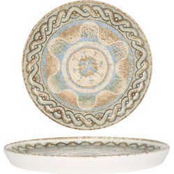 Rinart Dessertbord - Celest - Porselein - 20 cm - set van 6