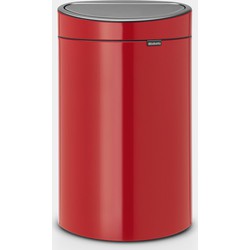 Touch Bin New, 40 litre, Plastic Inner Bucket - Passion Red