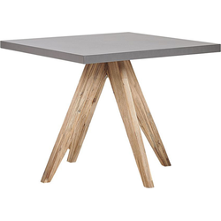 Beliani OLBIA - Eettafel-Lichte houtkleur-Vezelcement