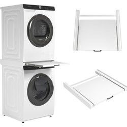 Tussenstuk wasmachine & droger XL Wit – Universeel