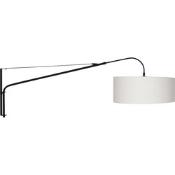 Uitschuifbare wandlamp met crÃ¨me kap Steinhauer Elegant Classy Transparant